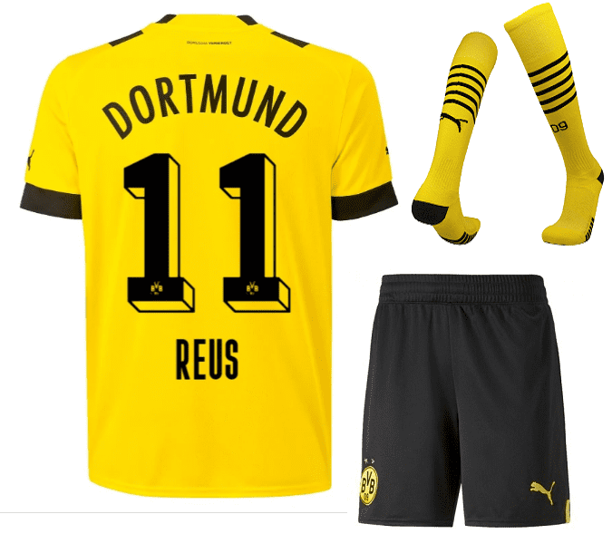 футболка ройс Футбольная форма Ройс Боруссия Дортмунд 2023 года с гетрами