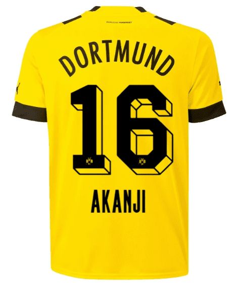 3 Детская футболка Аканджи Боруссия Дортмунд 2022-2023