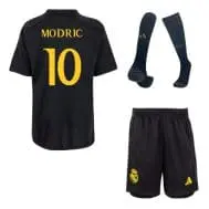 Чёрная футбольная форма Real Madrid Модрич 2024 с гетрами
