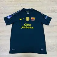 Чёрная ретро футболка Барселона 2012-2013 год Лига Чемпионов