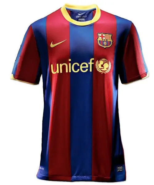 FCB Home 10_11 Jersey