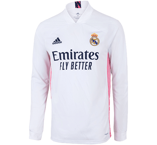 Футболка Реал Мадрид 2021 длинный рукав - Купить со скидкой