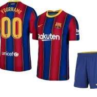 Комплект формы Барселона 2020-2021 с нанесением имени и номера