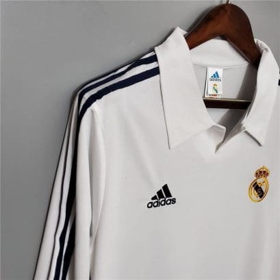 Ретро футболка Реал Мадрид 2001-2002 Длинный рукав