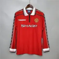 Ретро футболка Манчестер Юнайтед 1998-1999 длинный рукав