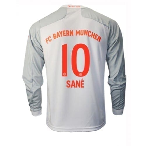 Белая футболка Баварии Сане Длинный рукав 2020-2021