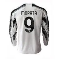 Домашняя футболка Мората Ювентус длинный рукав 2021