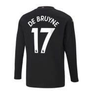 Чёрная футболка Де Брюйне с рукавами 2020-2021
