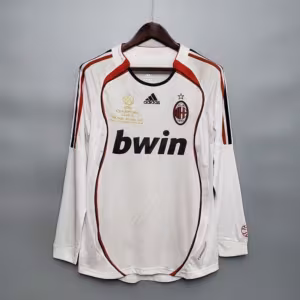 Ретро футболка Милан финал UCL 2007 Длинный рукав