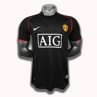 Ретро футболка Манчестер Юнайтед Чёрная 2007-2008