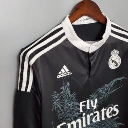 Ретро третья футболка Реал Мадрид 2014-2015 Длинный рукав