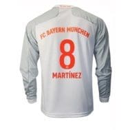 Белая футболка Баварии Мартинес Длинный рукав 2020-2021