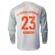 Белая футболка Баварии Ньянзу Длинный рукав 2020-2021