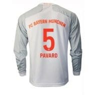 Белая футболка Баварии Павар Длинный рукав 2020-2021