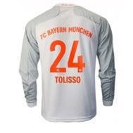 Белая футболка Баварии Толиссо Длинный рукав 2020-2021
