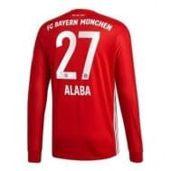 Домашняя футболка Алаба Бавария Мюнхен длинный рукав 2020-2021