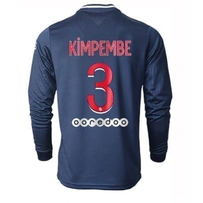 Домашняя футболка Кимпембе ПСЖ длинный рукав 2020-2021