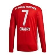 Домашняя футболка Серж Гнабри Бавария Мюнхен длинный рукав 2020-2021