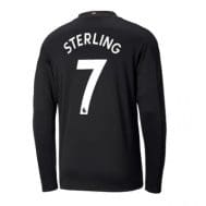 Чёрная футболка Стерлинг с рукавами 2020-2021