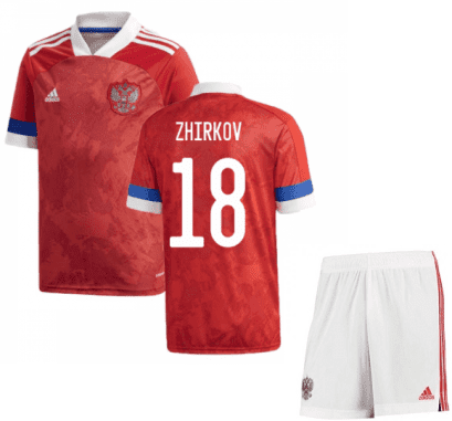 Футбольная форма Россия Жирков 18 Евро 2020