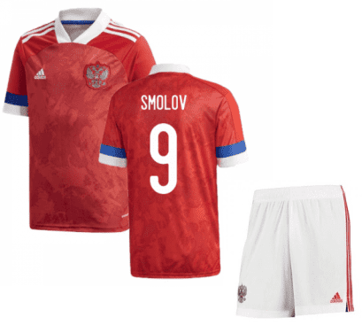 Футбольная форма России Смолов 9 Евро 2020