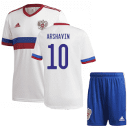 Белая футбольная форма Россия Аршавин Евро 2020