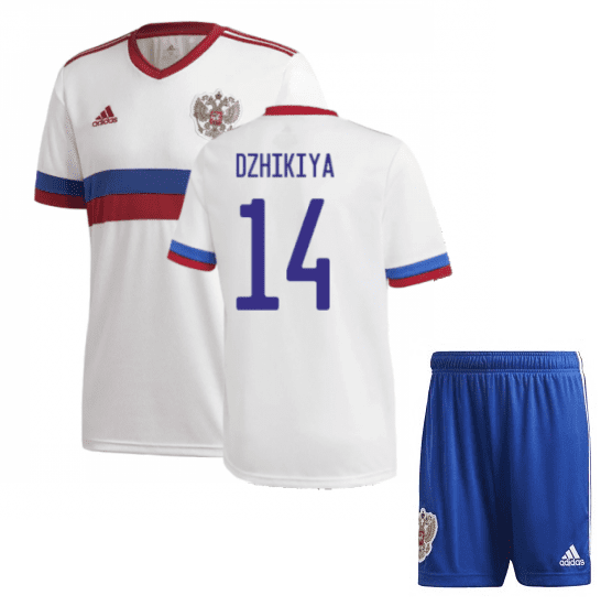 Белая футбольная форма Россия Джикия Евро 2020