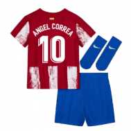 Детская форма Атлетико Мадрид 2021-2022 Анхель Корреа 10 с гетрами