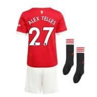 Детская форма Манчестер Юнайтед 2021-2022 Алекс Теллес 27 с гетрами купить