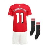 Детская форма Манчестер Юнайтед 2021-2022 Гринвуд 11 с гетрами купить