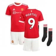 Детская форма Манчестер Юнайтед 2021-2022 Марсьяль 9 с гетрами