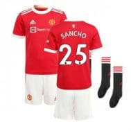 Детская форма Манчестер Юнайтед 2021-2022 Санчо 25 с гетрами
