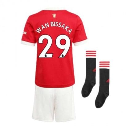 Детская форма Манчестер Юнайтед 2021-2022 Уан-Биссака 29 с гетрами купить