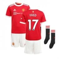 Детская форма Манчестер Юнайтед 2021-2022 Фред 17 с гетрами