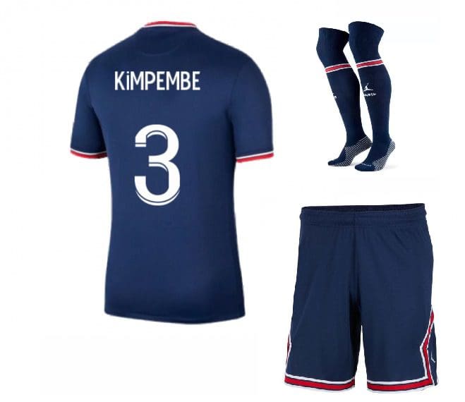 Футбольная форма Кимпембе 3 ПСЖ 2022 с гетрами