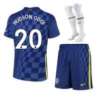 Футбольная форма Хадсон-Одои 20 Челси 2022 с гетрами