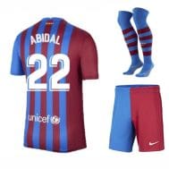 Футбольная форма Абидаль 22 Барселона 2022 с гетрами