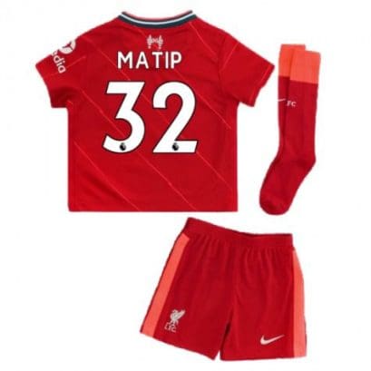 Детская форма Ливерпуль 2021-2022 Матип 32 с гетрами