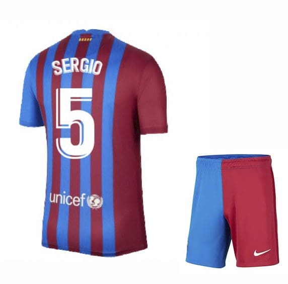 Футбольная форма Серхио 5 Барселона 2021-2022