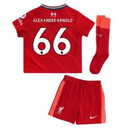 Детская форма Ливерпуль 2021-2022 Александер-Арнольд 66 с гетрами
