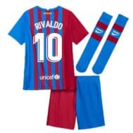 Детская форма Барселона 2021-2022 Ривалдо 10 с гетрами