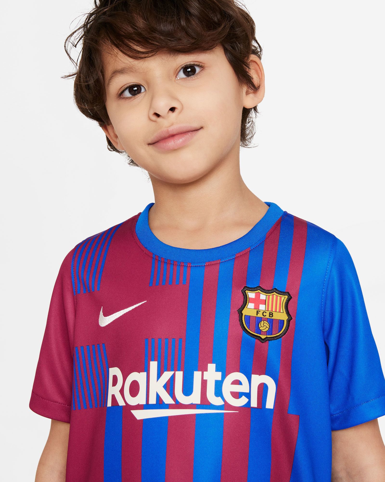 Детская форма Барселона 2021-2022 с нанесением и гетрами