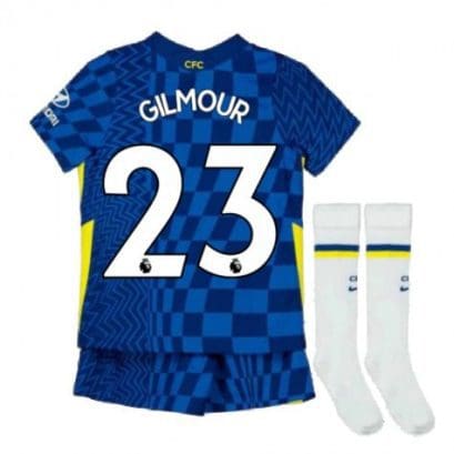 Детская форма Челси 2021-2022 Гилмор 23 с гетрами