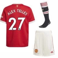 Футбольная форма Алекс Теллес 27 Манчестер Юнайтед 2022 с гетрами