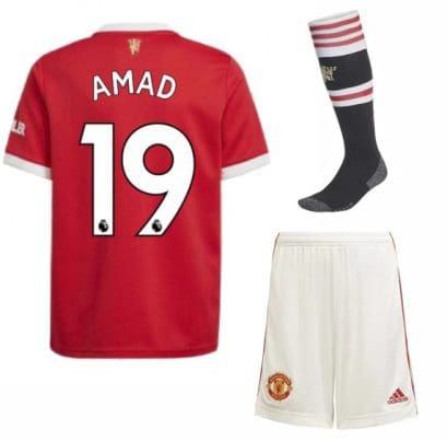 Футбольная форма Амад 19 Манчестер Юнайтед 2022 с гетрами
