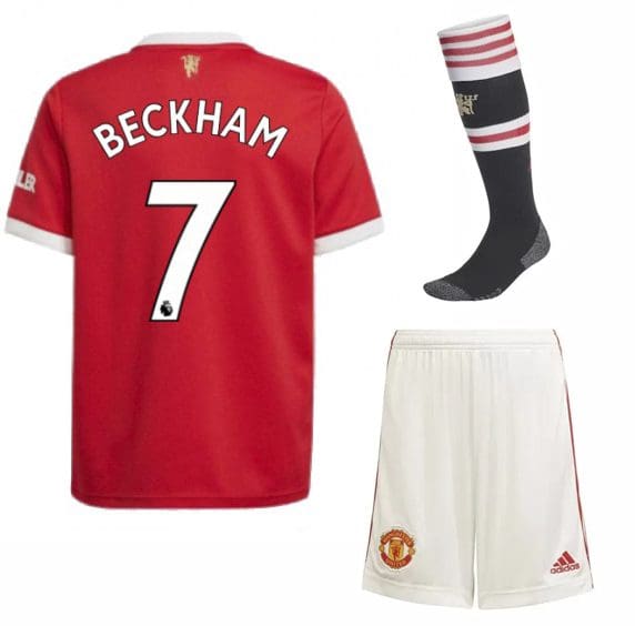 Футбольная форма Бекхэм 7 Манчестер Юнайтед 2022 с гетрами