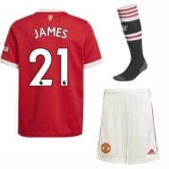 Футбольная форма Джеймс 21 Манчестер Юнайтед 2022 с гетрами