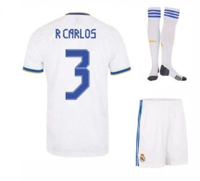 Футбольная форма Р Карлос 3 Реал Мадрид 2022 с гетрами