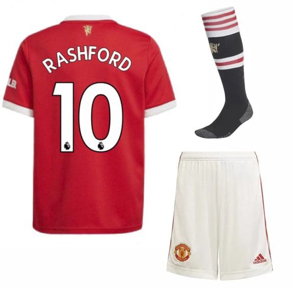 Футбольная форма Рашфорд 10 Манчестер Юнайтед 2022 с гетрами