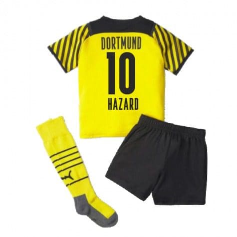 Детская форма Боруссия Дортмунд 2021-2022 Азар 10 с гетрами